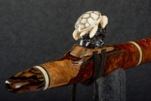 Brazilian Rosewood Burl Native American Flute, Minor, Mid A-4, #R5D
